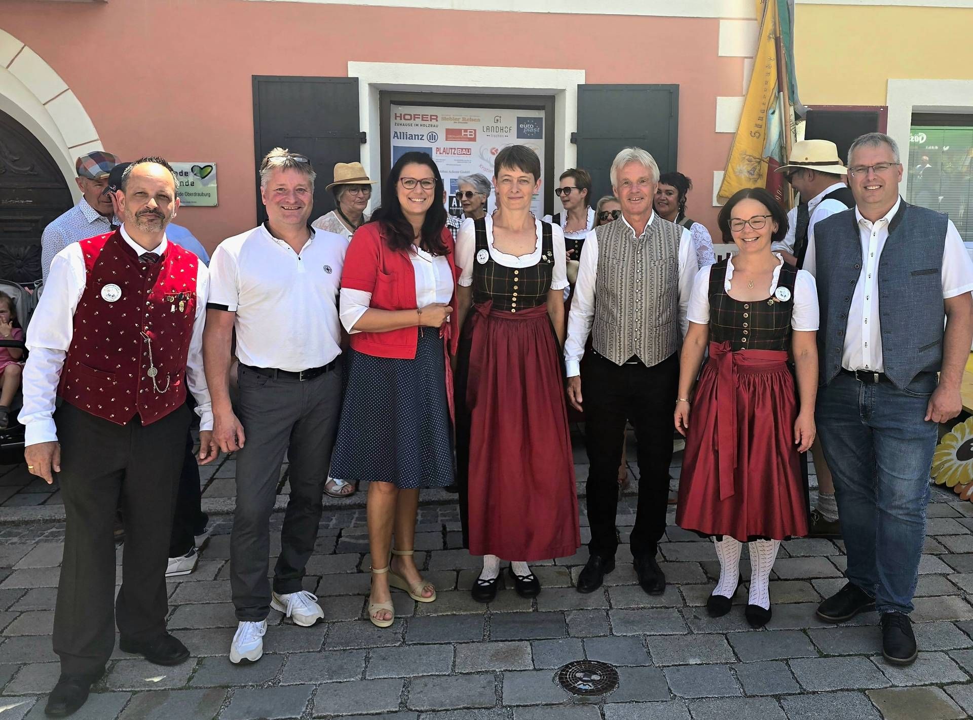 Obmann Franz Pl&ouml;ssnig, VzBgm. Christian Hopfgartner, LRin Sara Schaar, GVin Christina Manhart, Bgm. Stefan Brandst&auml;tter, Obfrau Rosemarie Oberlojer, VzBgm. Siegbert Pucher