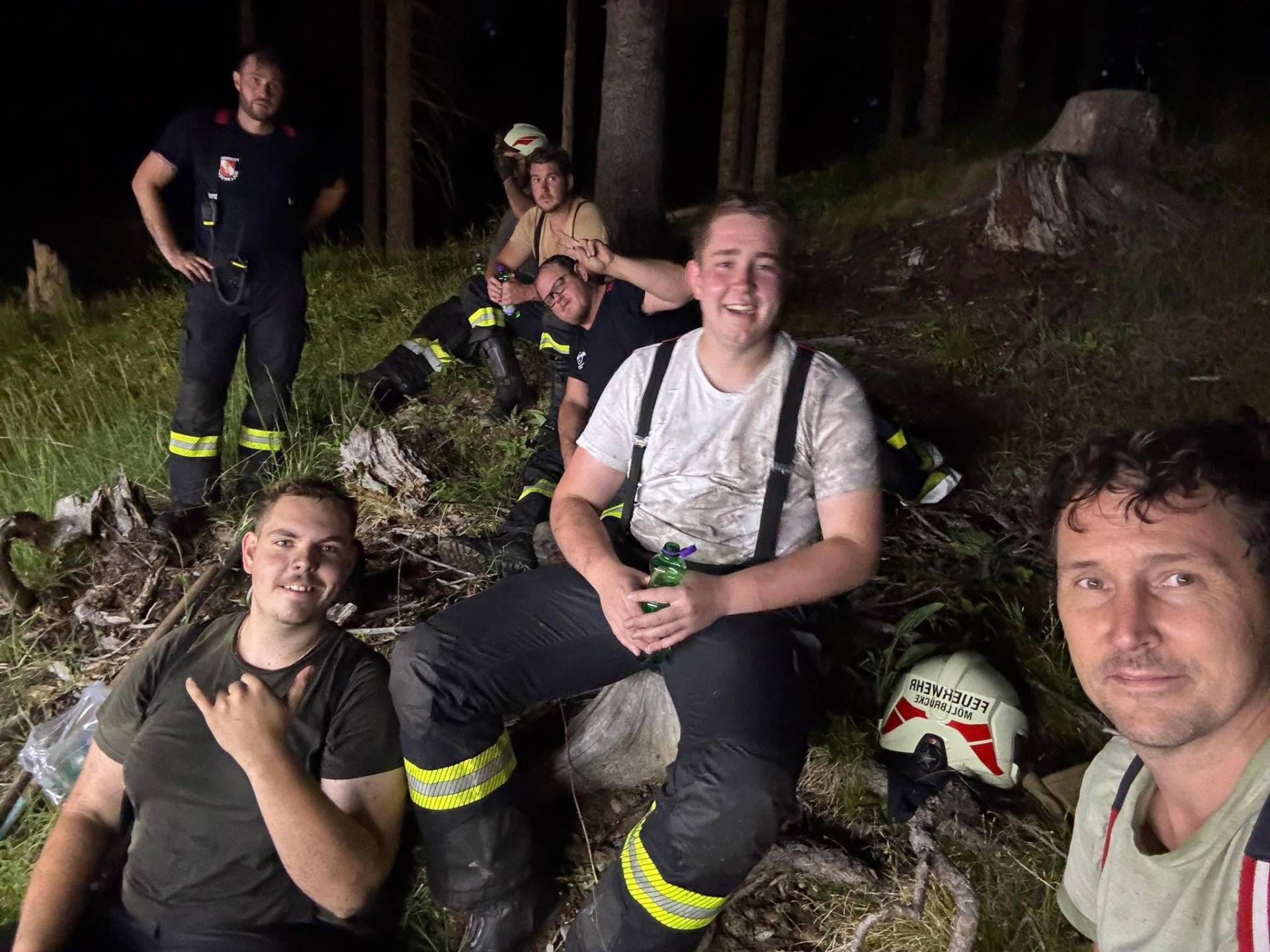 Die FF M&ouml;llbr&uuml;cke war bis in die Nachtstunden im Einsatz.