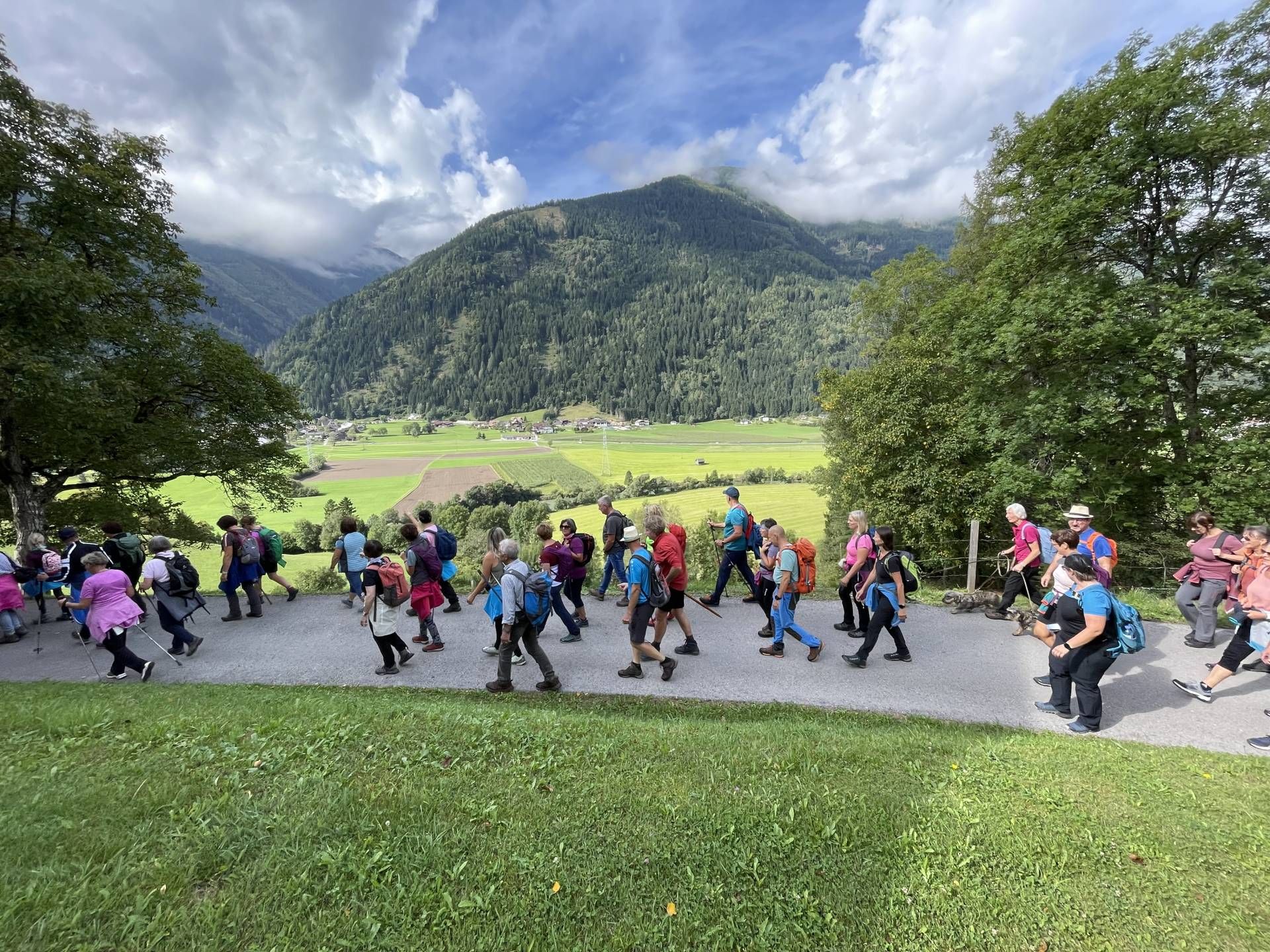 Rund 80 Teilnehmer an den &bdquo;GehSpr&auml;chen&ldquo; rund um den Danielsberg.