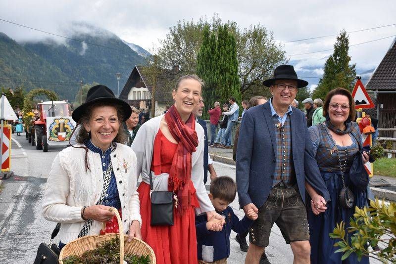 Erntedankumzug in Kleblach-Lind.