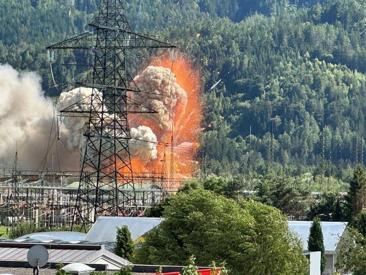 Explosionen am Rossbacher Gel&auml;nde in Osttirol. Foto: Osttiroler Bote/Isep