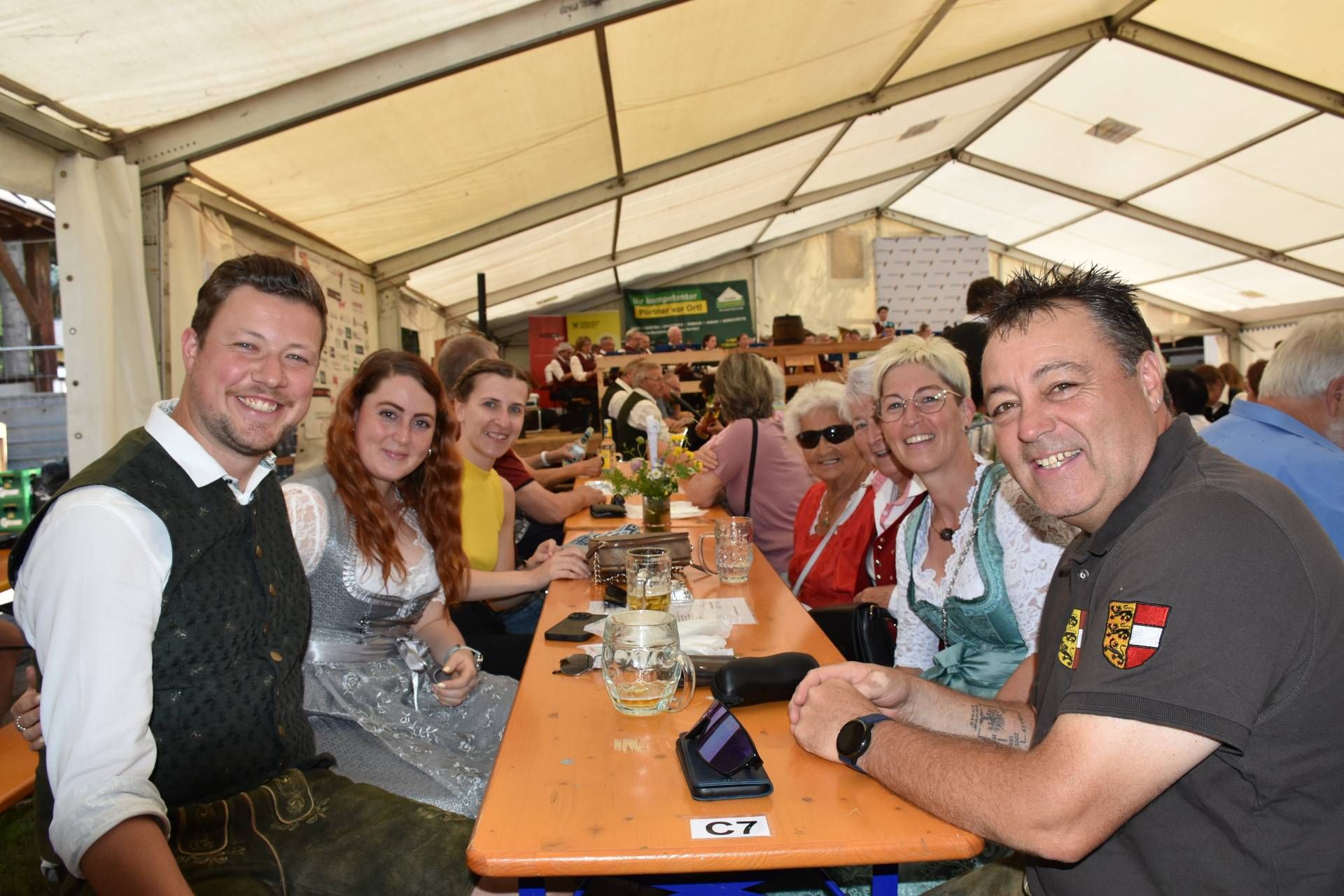 Gute Stimmung herrschte am Sonntag im Festzelt.