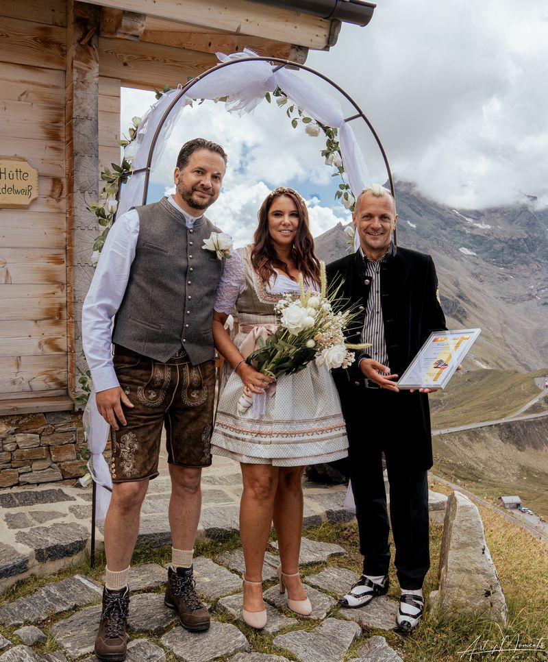 Hochzeit auf der Edelweisspitze. Foto: Thomas Eggeler