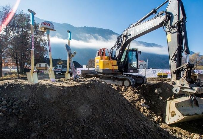 Baubeginn f&uuml;r die &bdquo;Pusher-Plaza&ldquo;