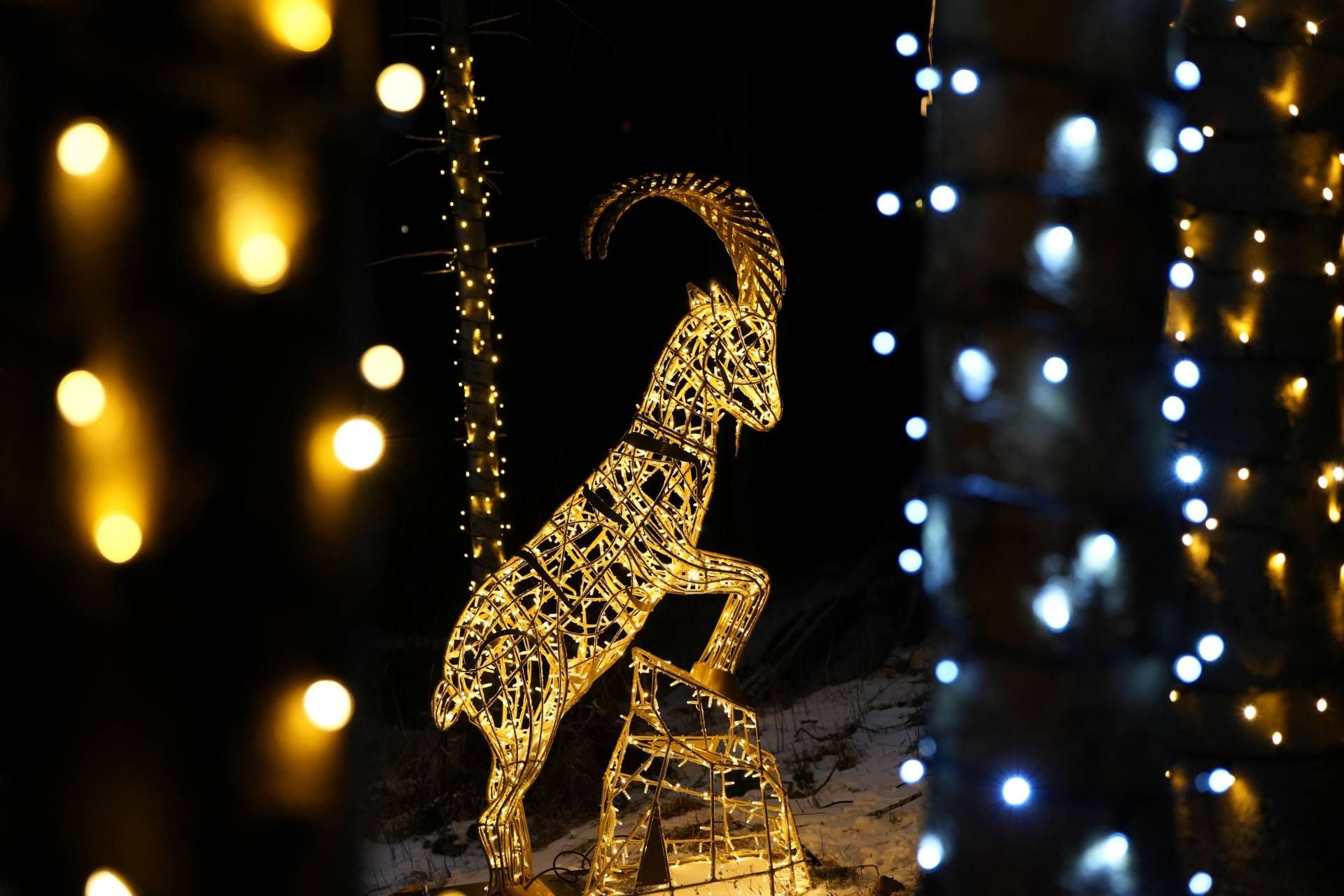Lichterspiel beim Mallnitzer Bergadvent.
