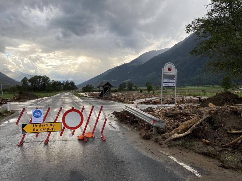 Die Kleblacher Stra&szlig;e wurde wieder frei ger&auml;umt.